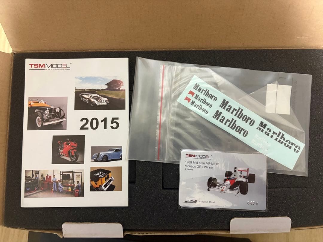 限定 500台 TSMモデル1/18マクラーレンMP4/5#1Aセナ1989年