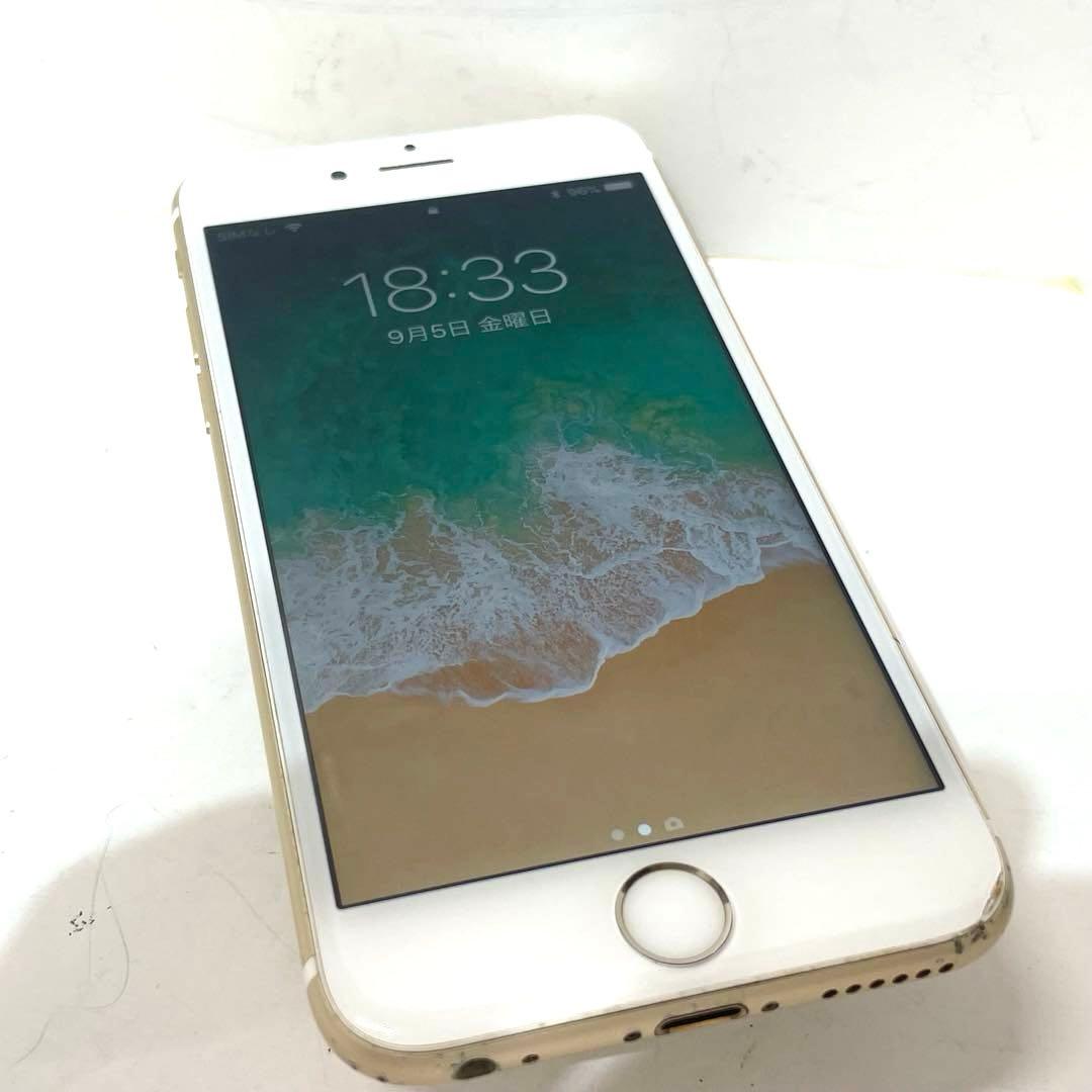 【M】Apple iPhone6s 64GB ゴールド MKQQ2J\A AU◯