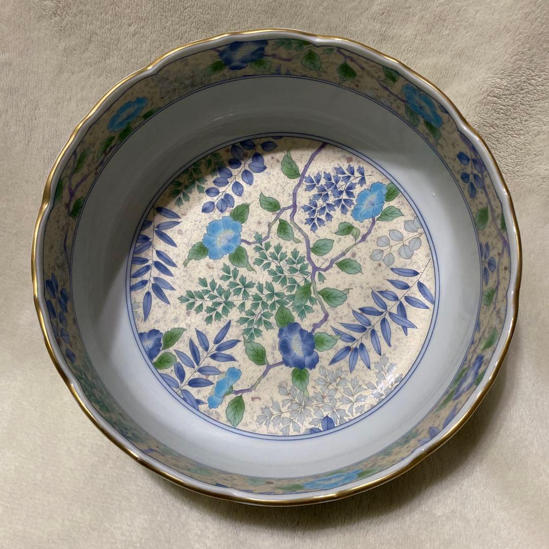 美品　庫山窯　前畑陶器　美濃焼　大量セット　大鉢　蓋付き湯呑み5客　銘々皿5枚