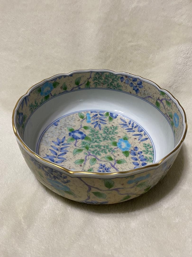 美品　庫山窯　前畑陶器　美濃焼　大量セット　大鉢　蓋付き湯呑み5客　銘々皿5枚
