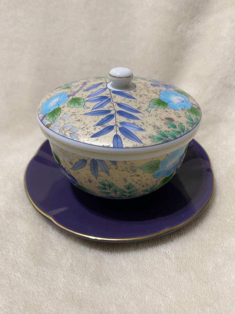 美品　庫山窯　前畑陶器　美濃焼　大量セット　大鉢　蓋付き湯呑み5客　銘々皿5枚