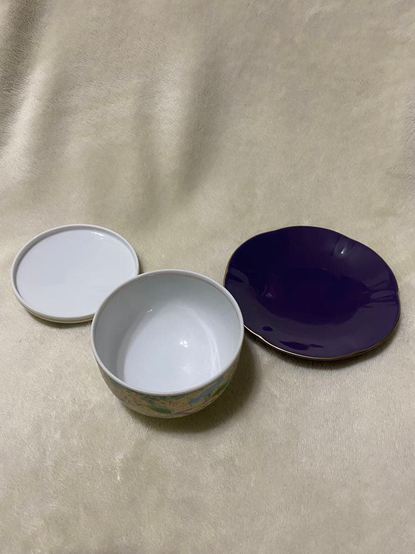 美品　庫山窯　前畑陶器　美濃焼　大量セット　大鉢　蓋付き湯呑み5客　銘々皿5枚