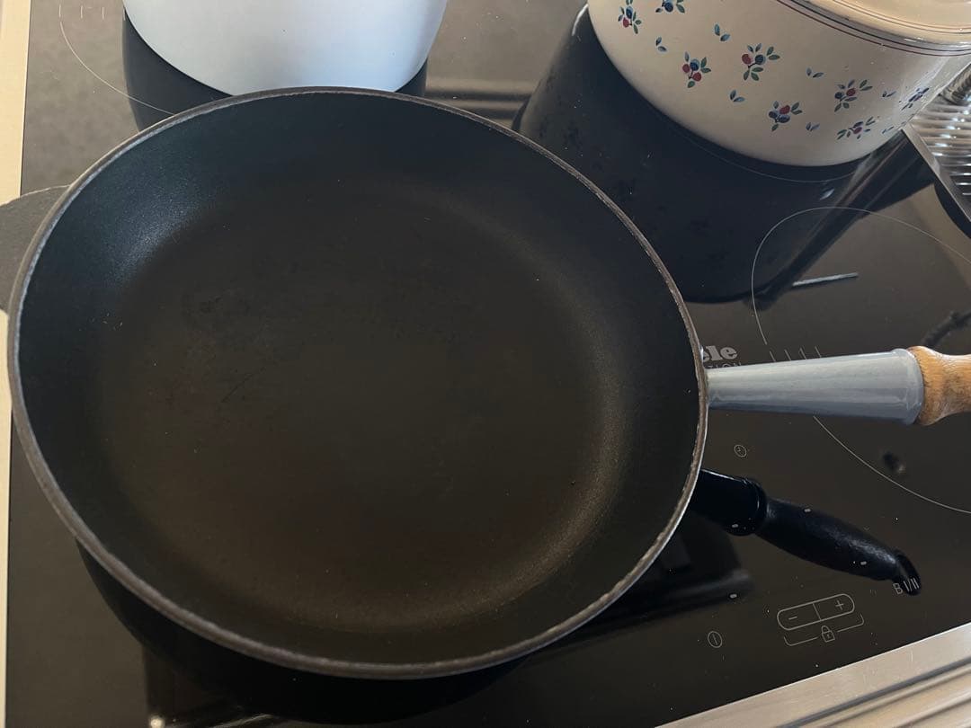 ヴィンテージ　ル・クルーゼ　24 木製ハンドル　片手鍋