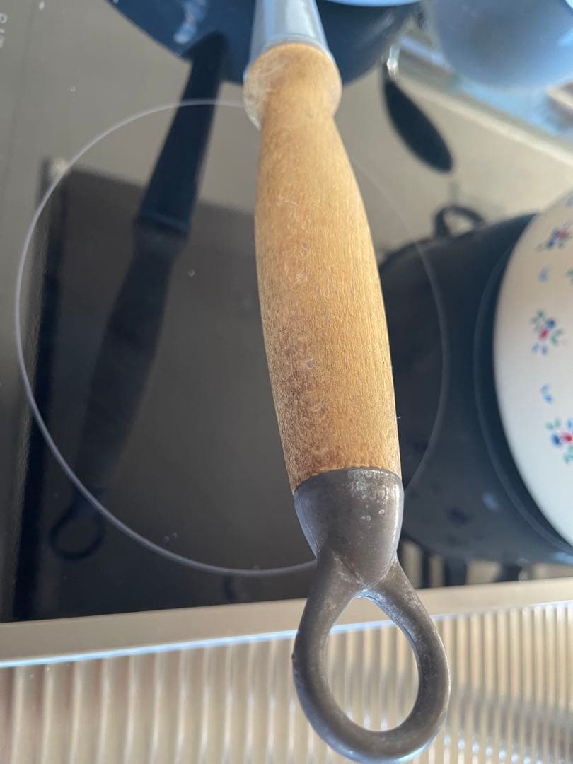 ヴィンテージ　ル・クルーゼ　24 木製ハンドル　片手鍋