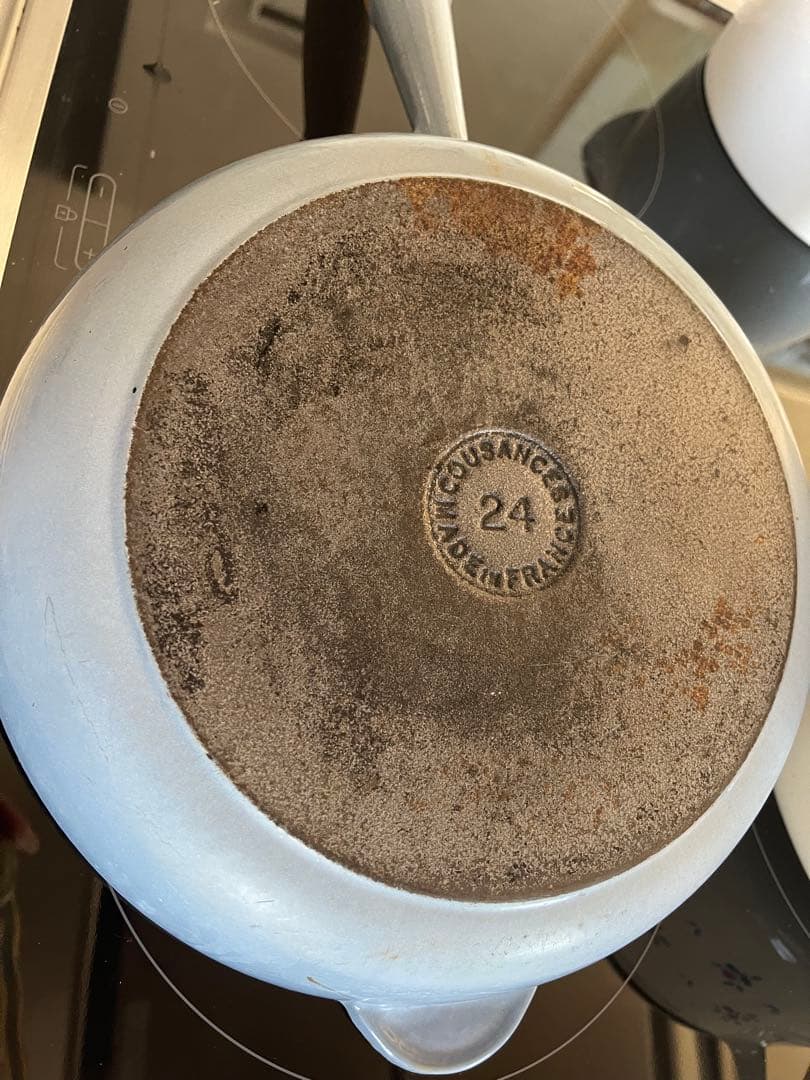 ヴィンテージ　ル・クルーゼ　24 木製ハンドル　片手鍋