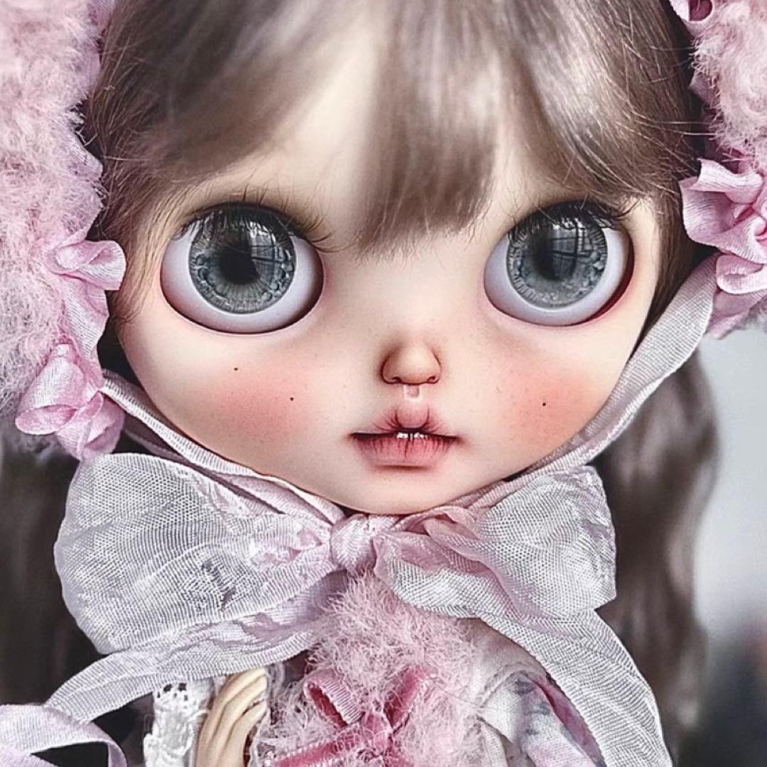 カスタムブライス 作家様 ドール 人形 幼い きれい ピンク フルセット