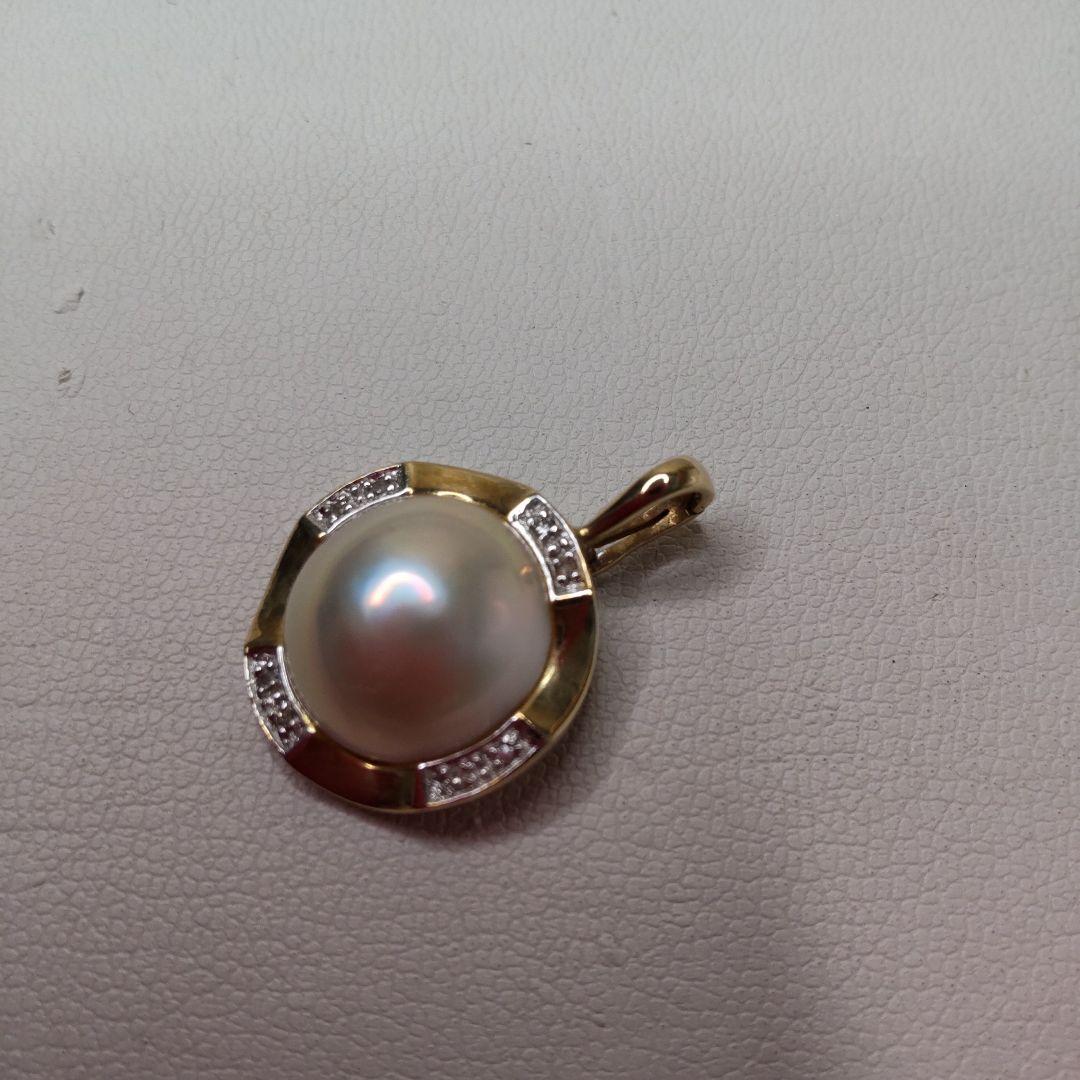 ♥️お安く♥️k14マベパールペンダントトップ