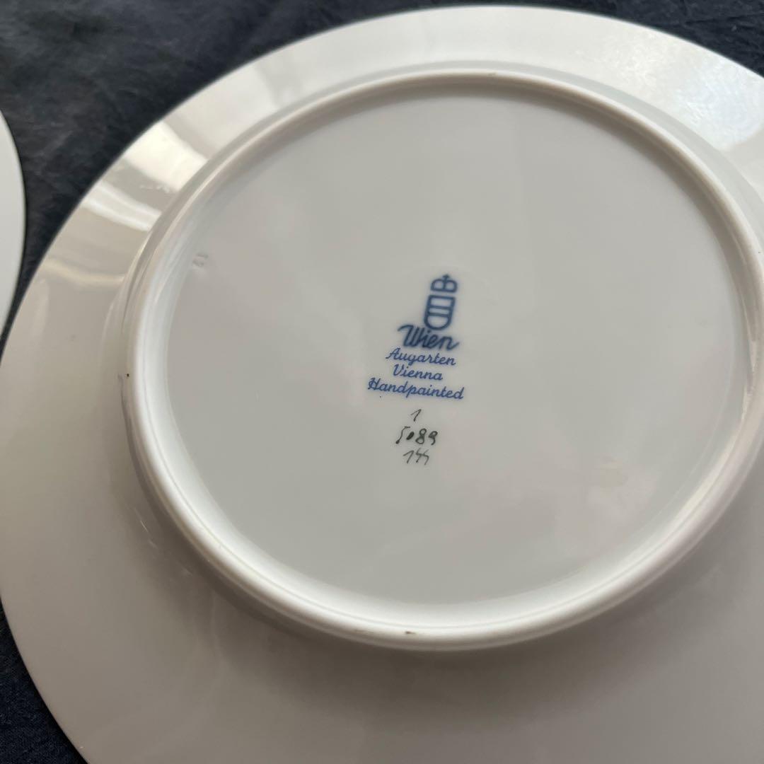 アウガルテン　ウィンナーローズ　プレート　2枚　皿