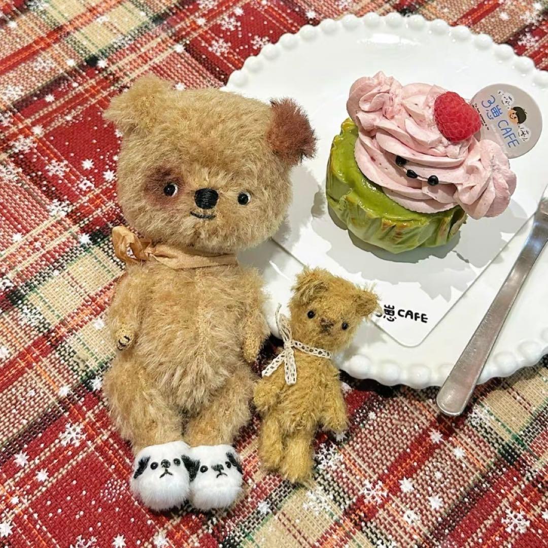 お気に入りの靴みて！ 犬 アーティストベア テディベア 海外作家様 ハンドメイド