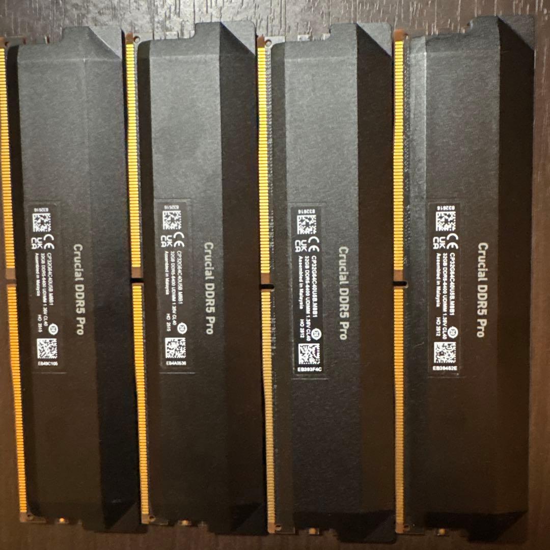 crucial ddr5 pro-6400 128GB 32GB✖︎4