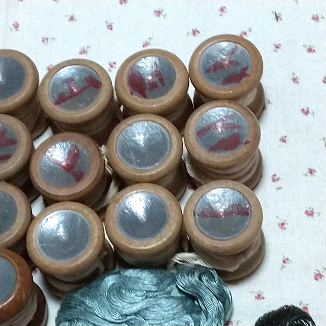 a*n様 組紐 重り２１個（１１５g～１２０g）　組玉　おまけに組糸