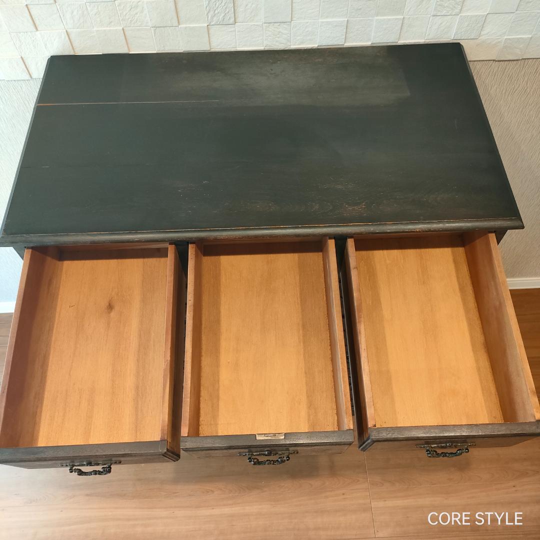 アンティーク　ハイチェスト　箪笥　６段　9杯