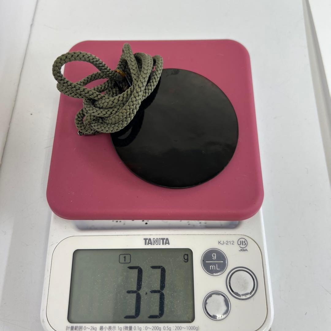 本鼈甲　特大丸形ネックレス　33g/直径8㎝　東Y7-1001⭐︎2Fタトチ