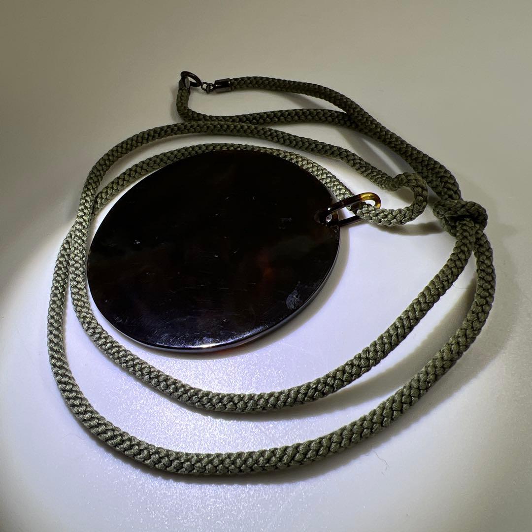 本鼈甲　特大丸形ネックレス　33g/直径8㎝　東Y7-1001⭐︎2Fタトチ