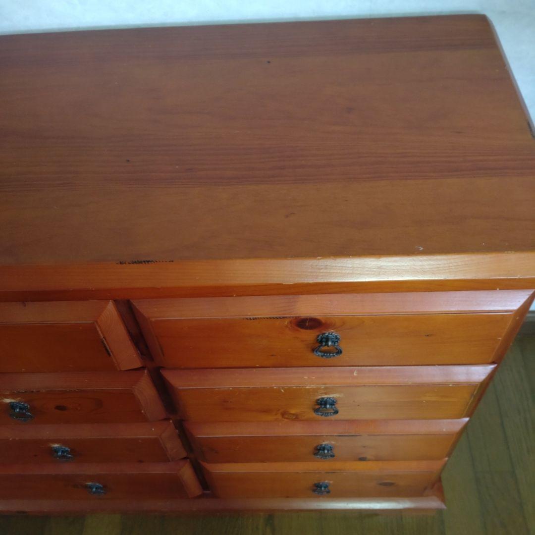 アンティーク風　木製チェスト