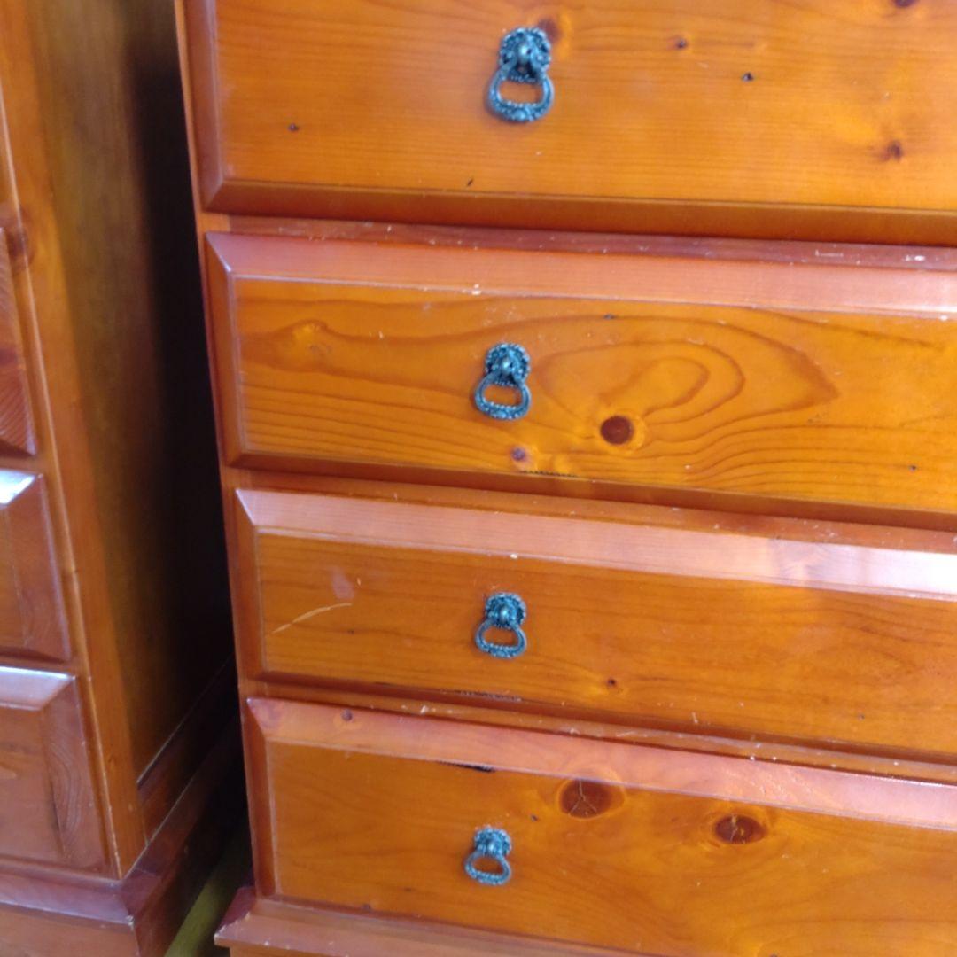 アンティーク風　木製チェスト