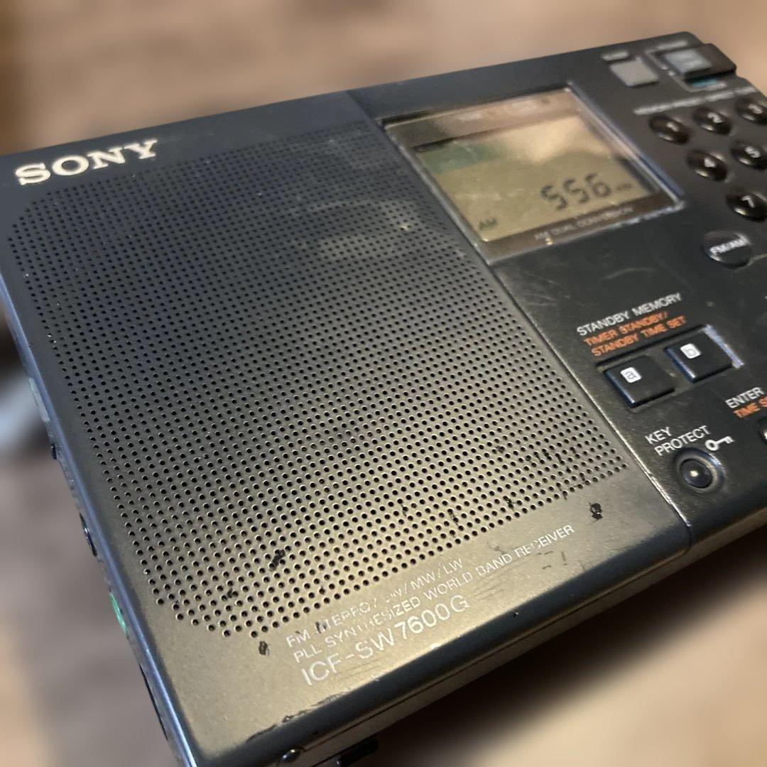 SONY ICF-SW7600Gラジオ　ジャンク品