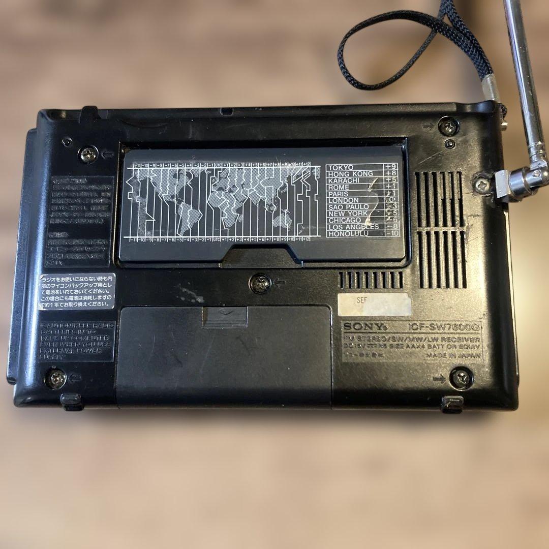 SONY ICF-SW7600Gラジオ　ジャンク品