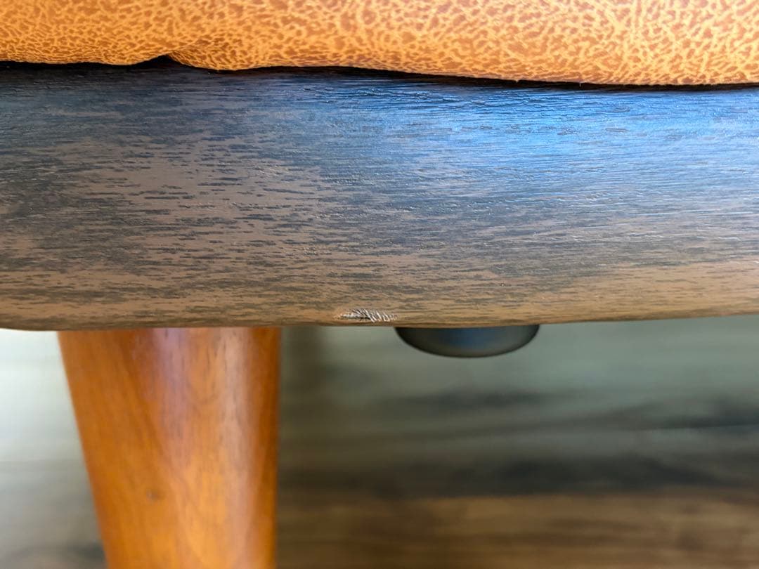 2人掛けソファ ブラウン 合成革製