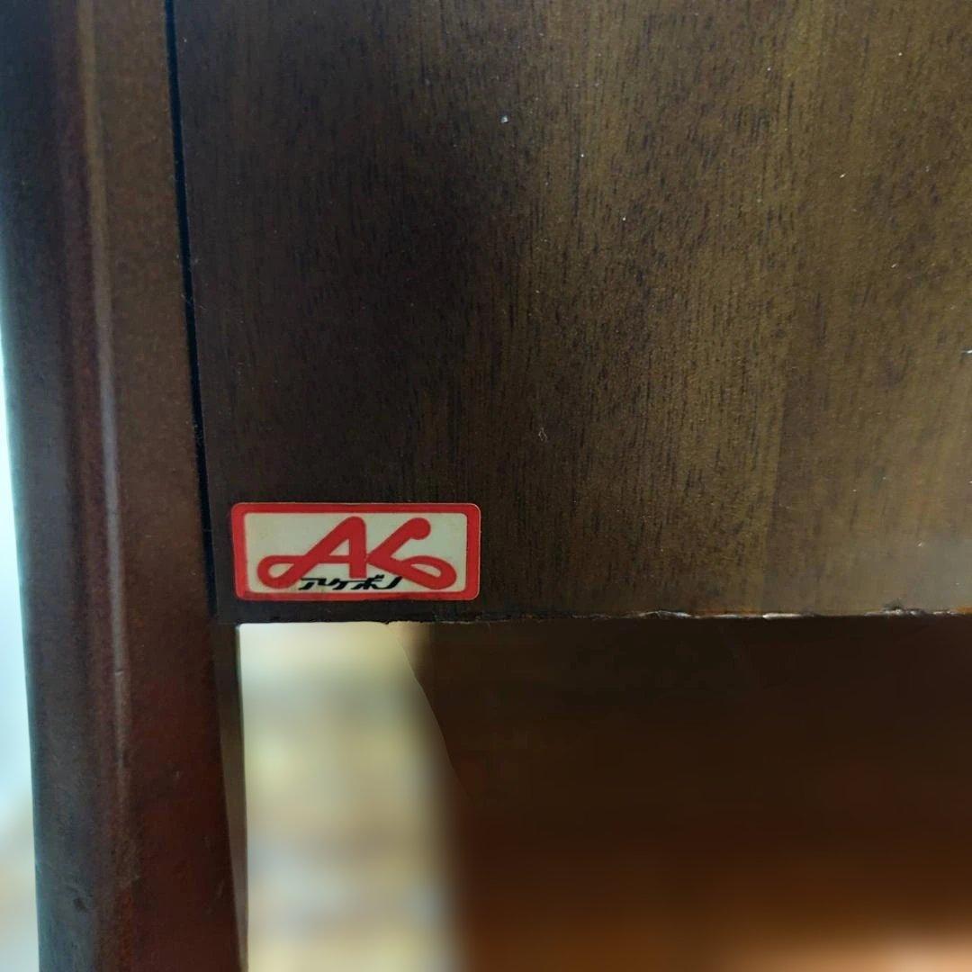 アケボノ工芸 アンティーク調 キャビネット サイドボード 飾り棚 木製 レトロ