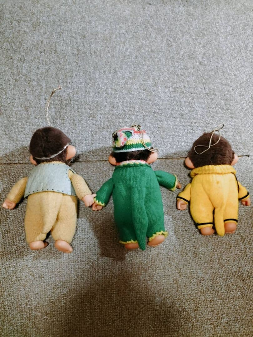 最終値下げ レア 昭和レトロ モンチッチ 3体セット 発売当初の製品