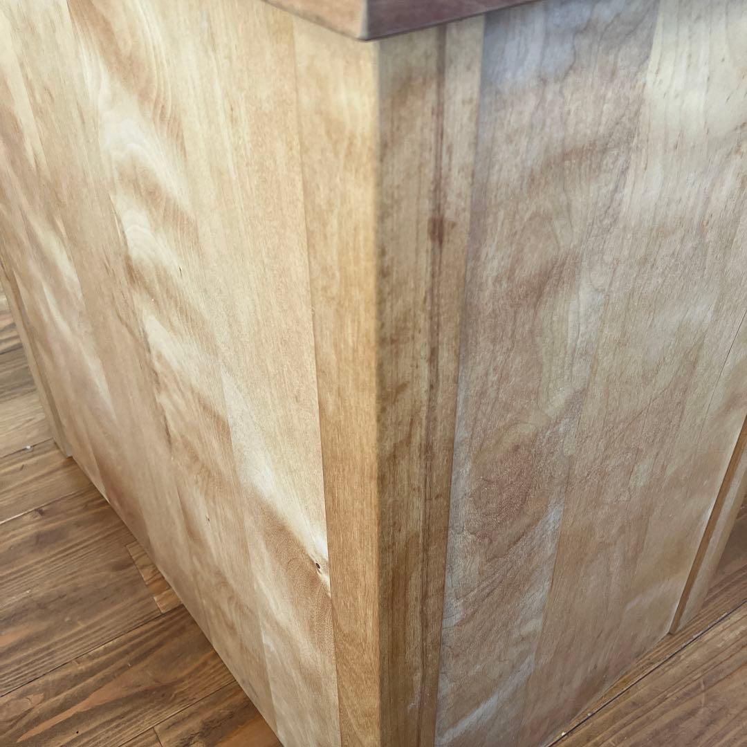 手作り木製　ままごとキッチン　ちびっこデスク　子供用デスク