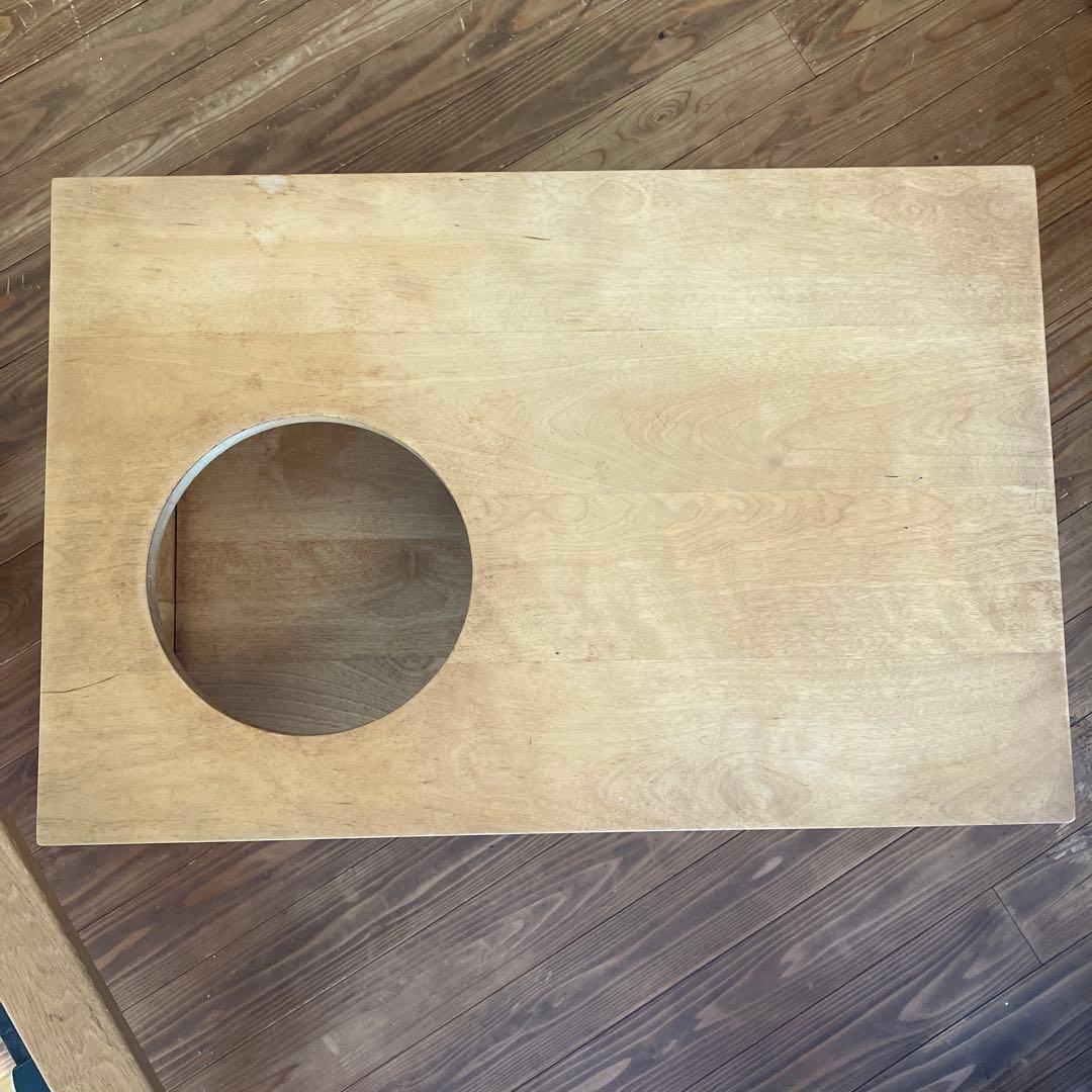 手作り木製　ままごとキッチン　ちびっこデスク　子供用デスク