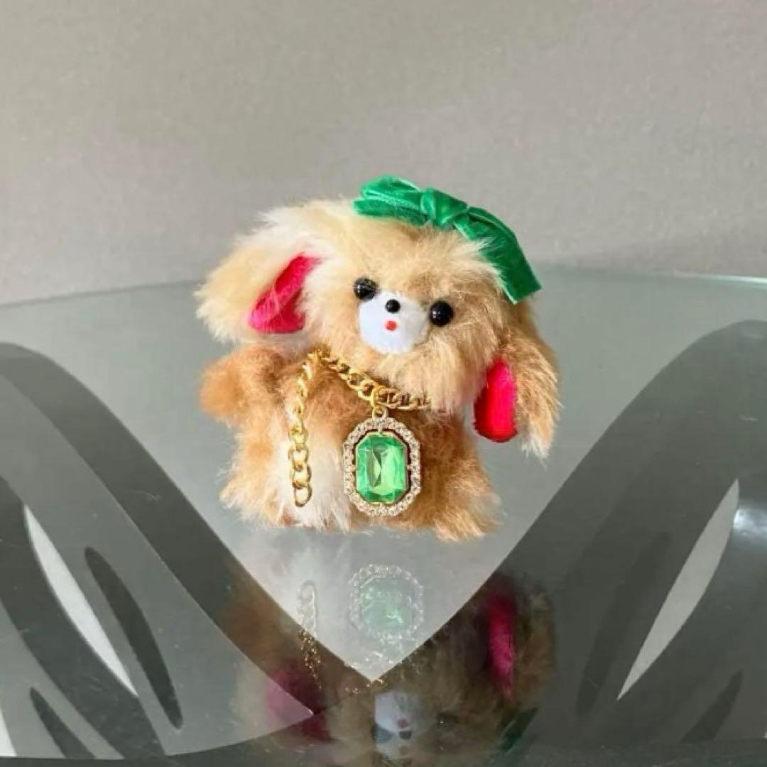 くり　くるくる犬　ぬいぐるみ　黄色