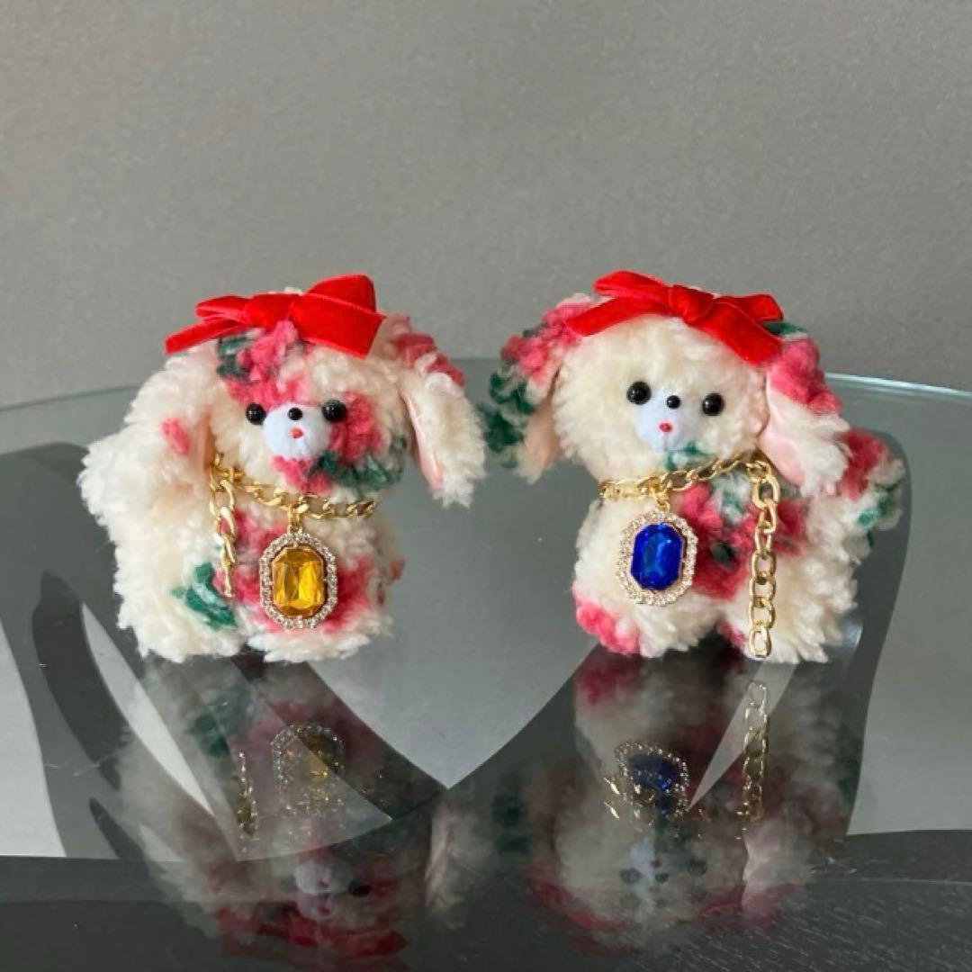 くり　くるくる犬　ぬいぐるみ　黄色