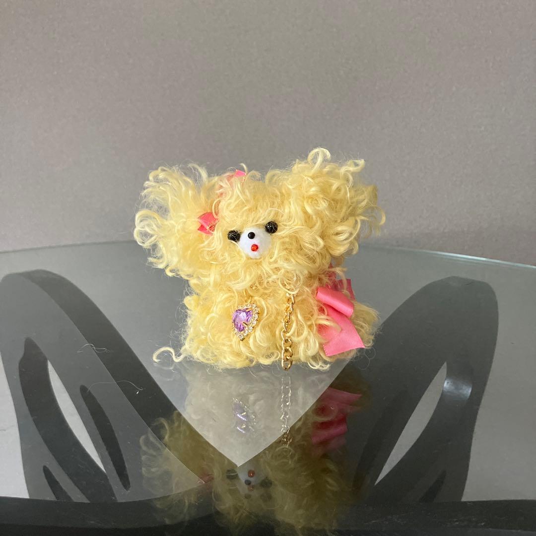 くり　くるくる犬　ぬいぐるみ　黄色