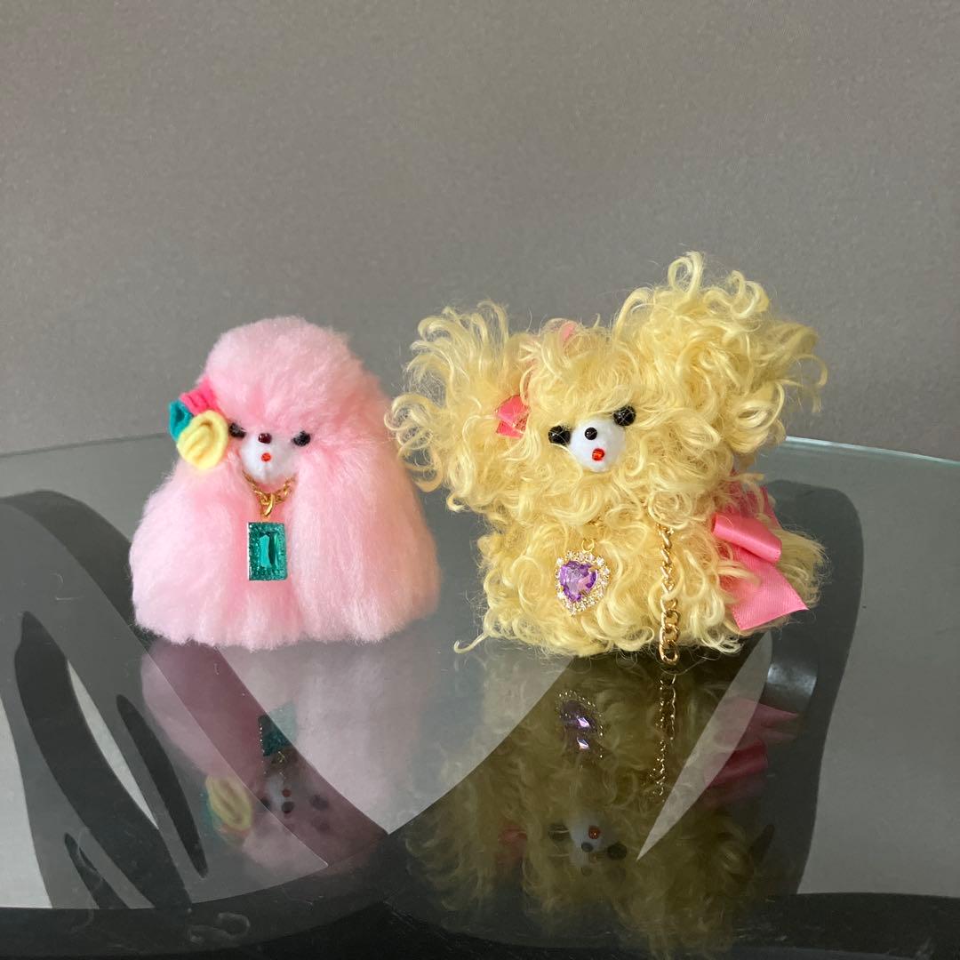 くり　くるくる犬　ぬいぐるみ　黄色