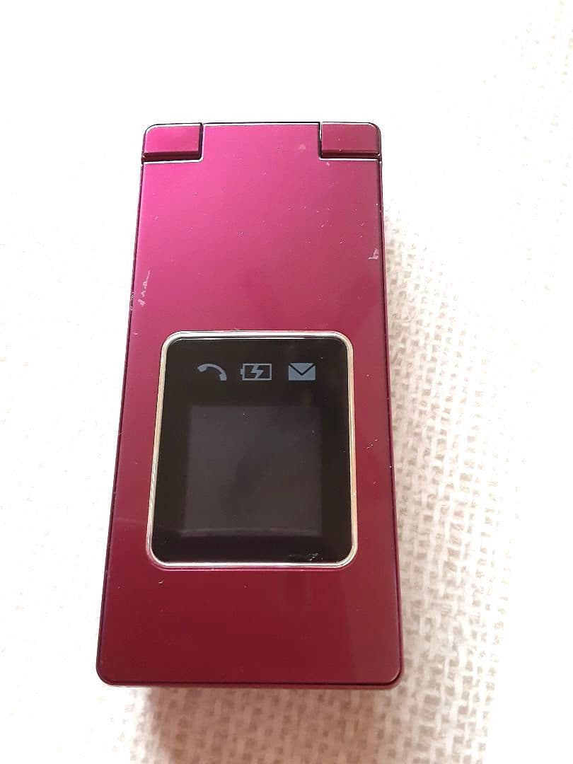 SoftBankかんたん携帯9 NP505SH ワインレッド