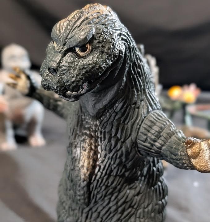 昭和ゴジラ＆ミニラ＆カマキラス「ゴジラの息子」（バンダイ）ソフビ３体セット