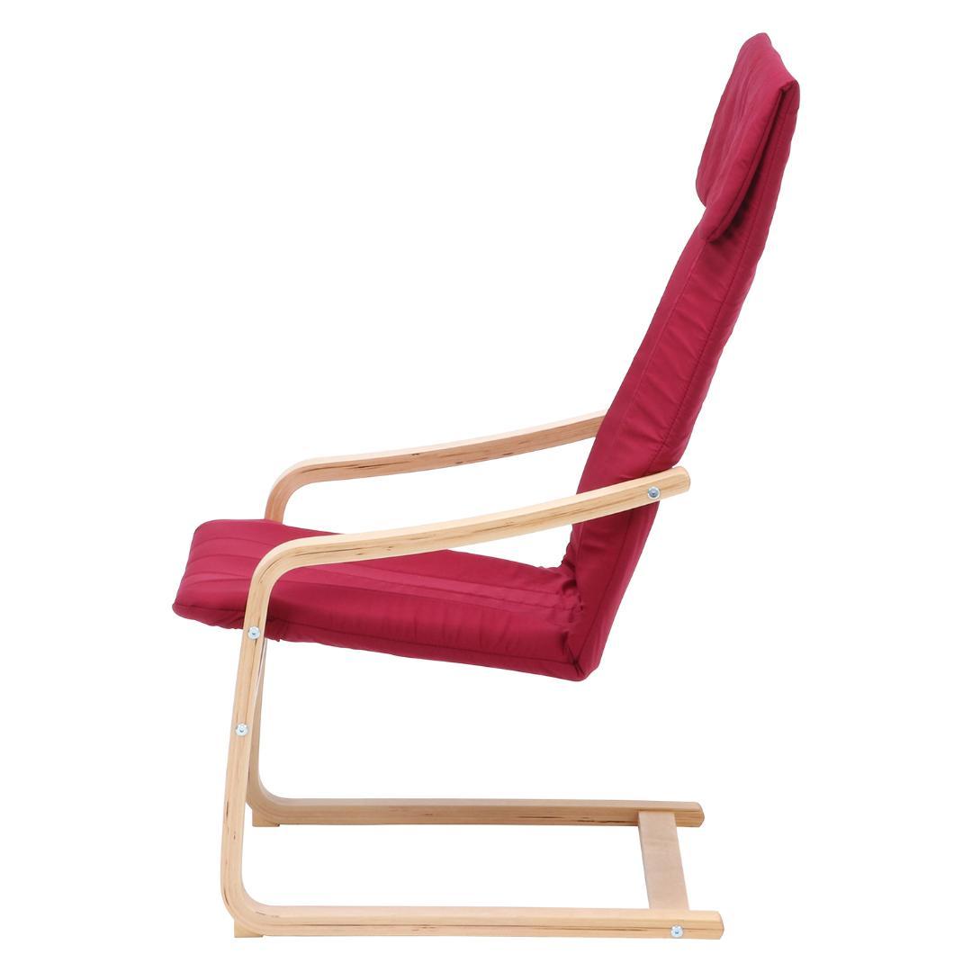 揺れるハイバックチェア スリムサイズ 幅60 ワインレッド