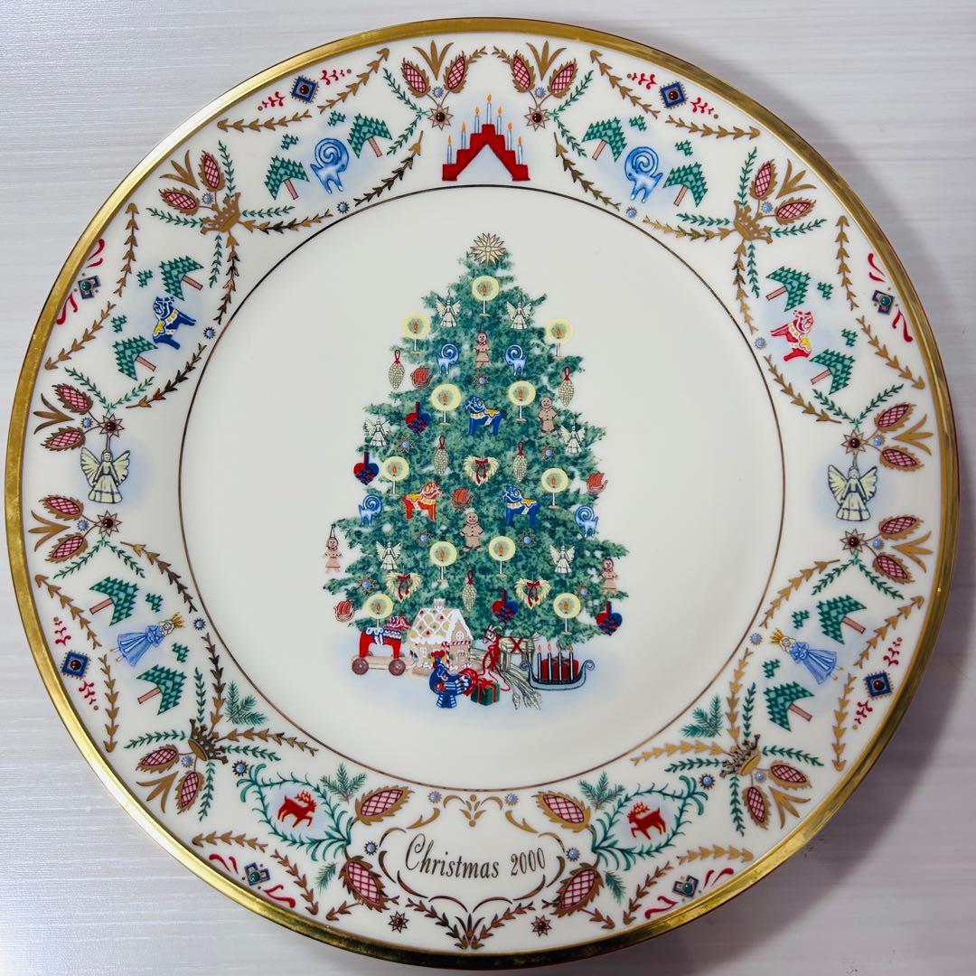 新品未使用LENOXクリスマスプレート2000年 コレクターズプレート