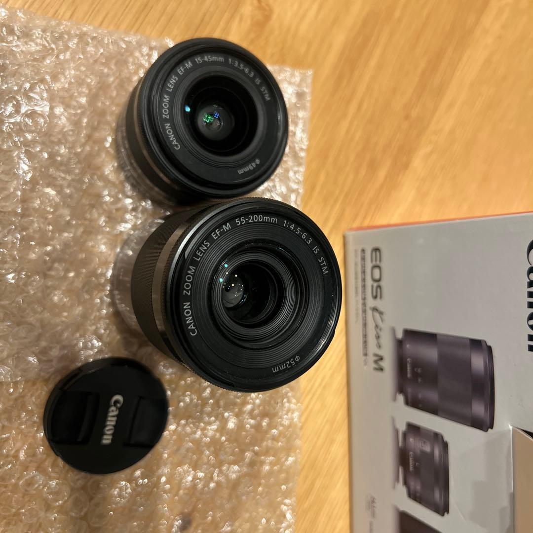 2/23出品！Canon EOS M EF-M15-45 EF-M55-200