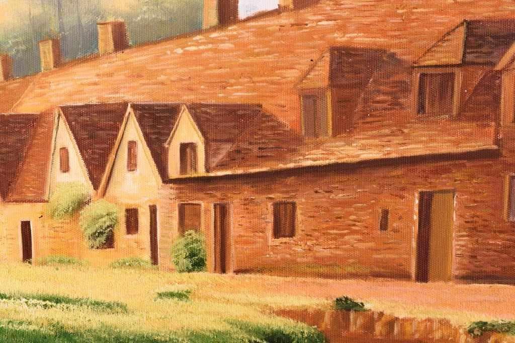 未使用高級ゴールド額付★手書き油絵★外寸約880×660mm 玄関やリビング11