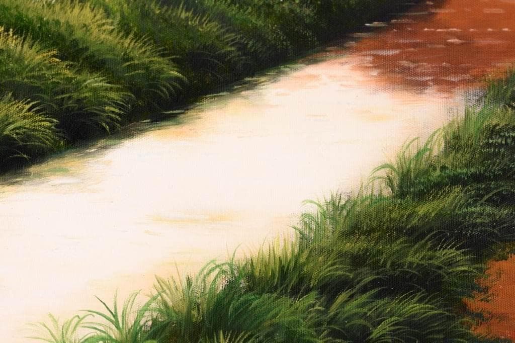 未使用高級ゴールド額付★手書き油絵★外寸約880×660mm 玄関やリビング11