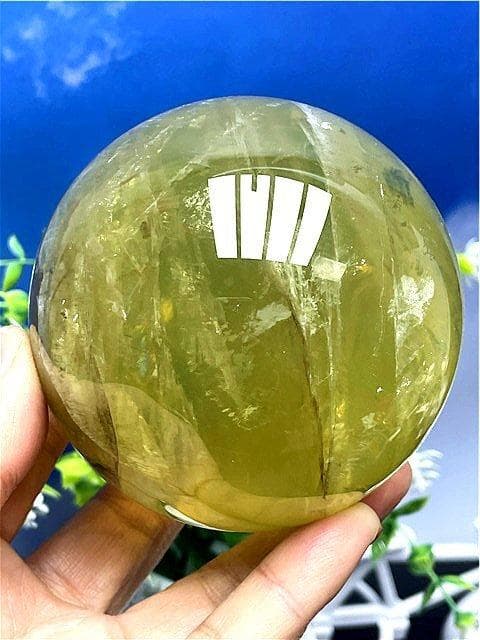 AAA級【金運UP】★天然シトリン丸玉B89D1/235D05D