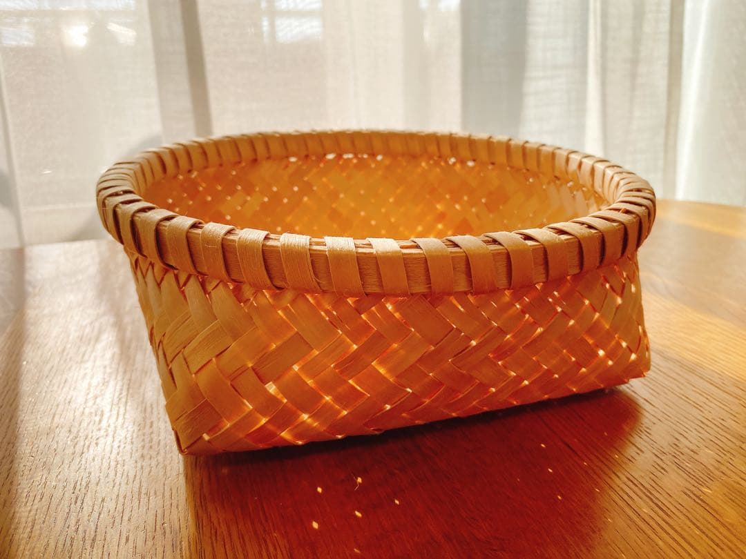 値下げ！かご　イタヤ細工　秋田　イタヤカエデ