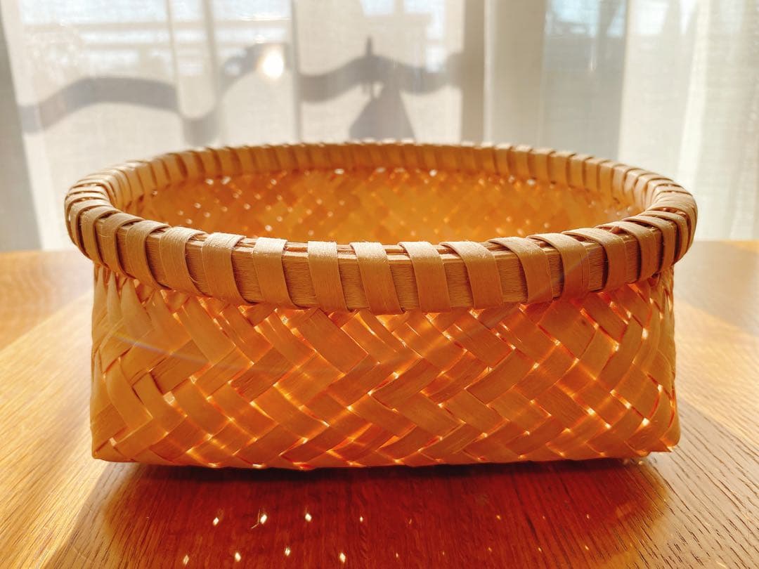 値下げ！かご　イタヤ細工　秋田　イタヤカエデ