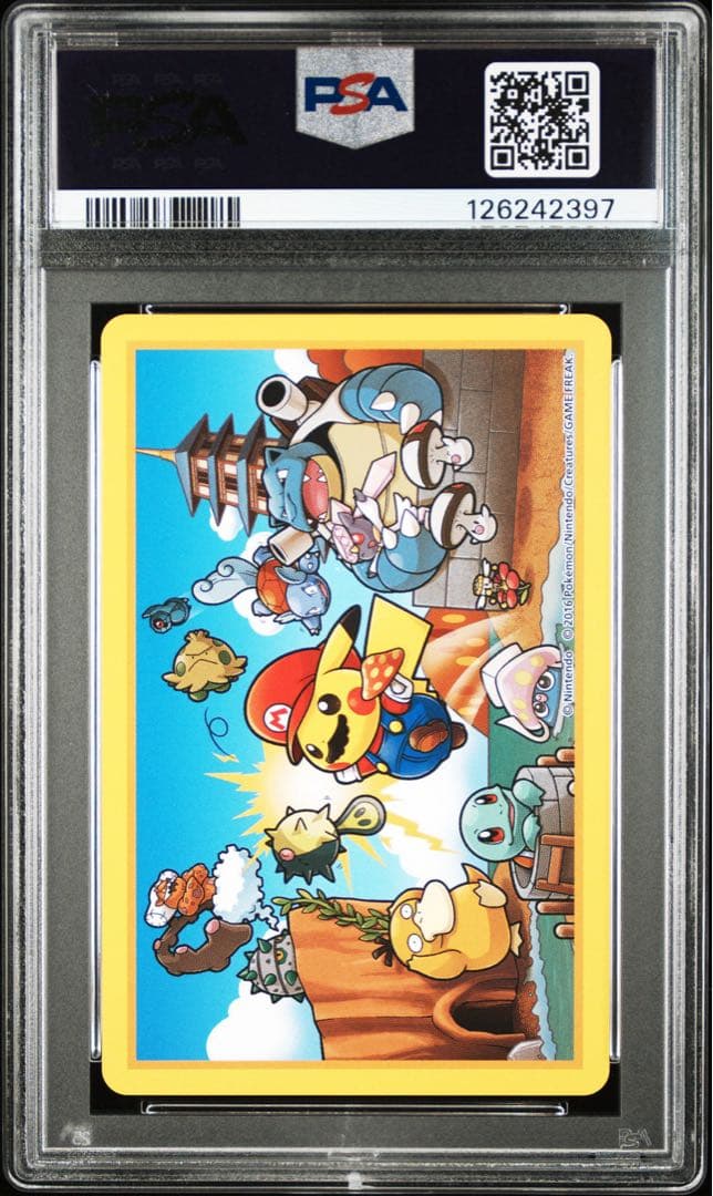【PSA10】ポケモン×任天堂　2016年マリオピカチュウトランプ　♦️5