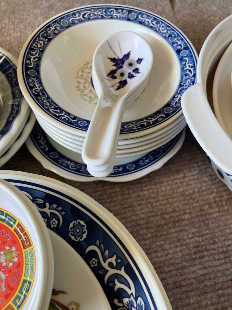 東南アジア　メラミン食器セット　大量新品