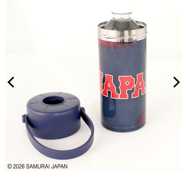 侍ジャパン ペットボトルホルダー ホワイトホーム柄 ネイビービジター柄