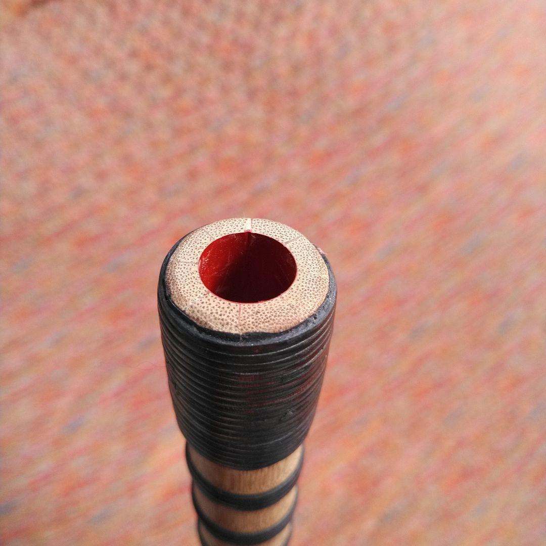 雅楽　龍笛　藤巻　本管　天然煤竹　八ッ割り管