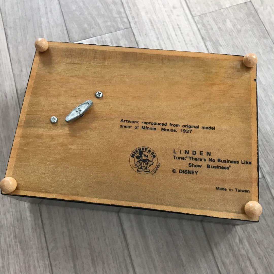 ディズニーミニー　オルゴール付き　小物入れジュエリーボックス