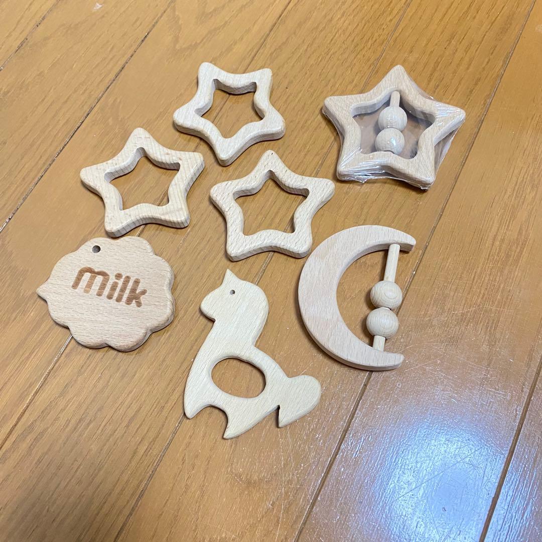 ハンドメイド　素材　ブナ　シリコン　歯固め