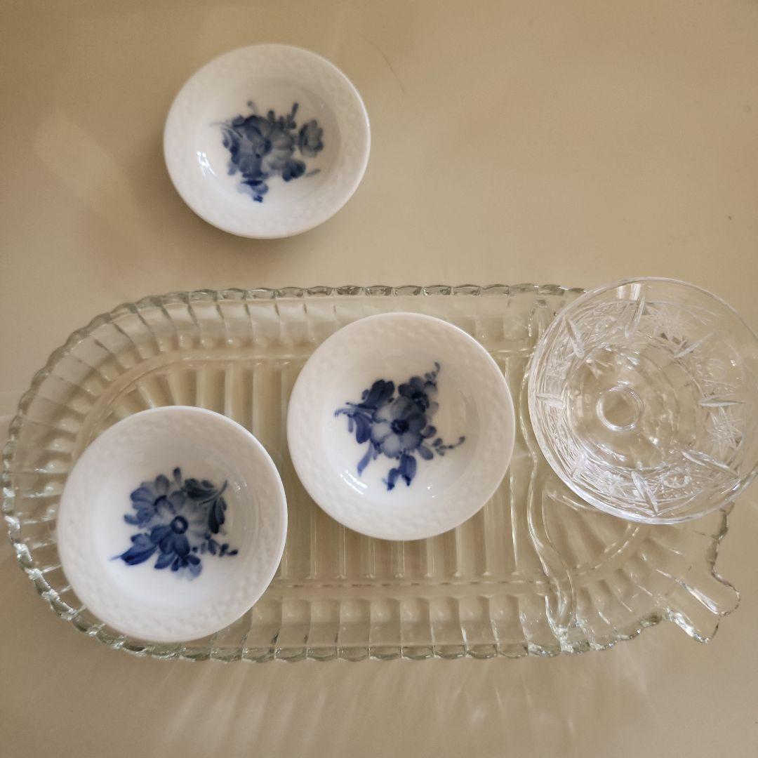 ロイヤルコペンハーゲン　ブルーフラワー バターデイッシュ　豆皿