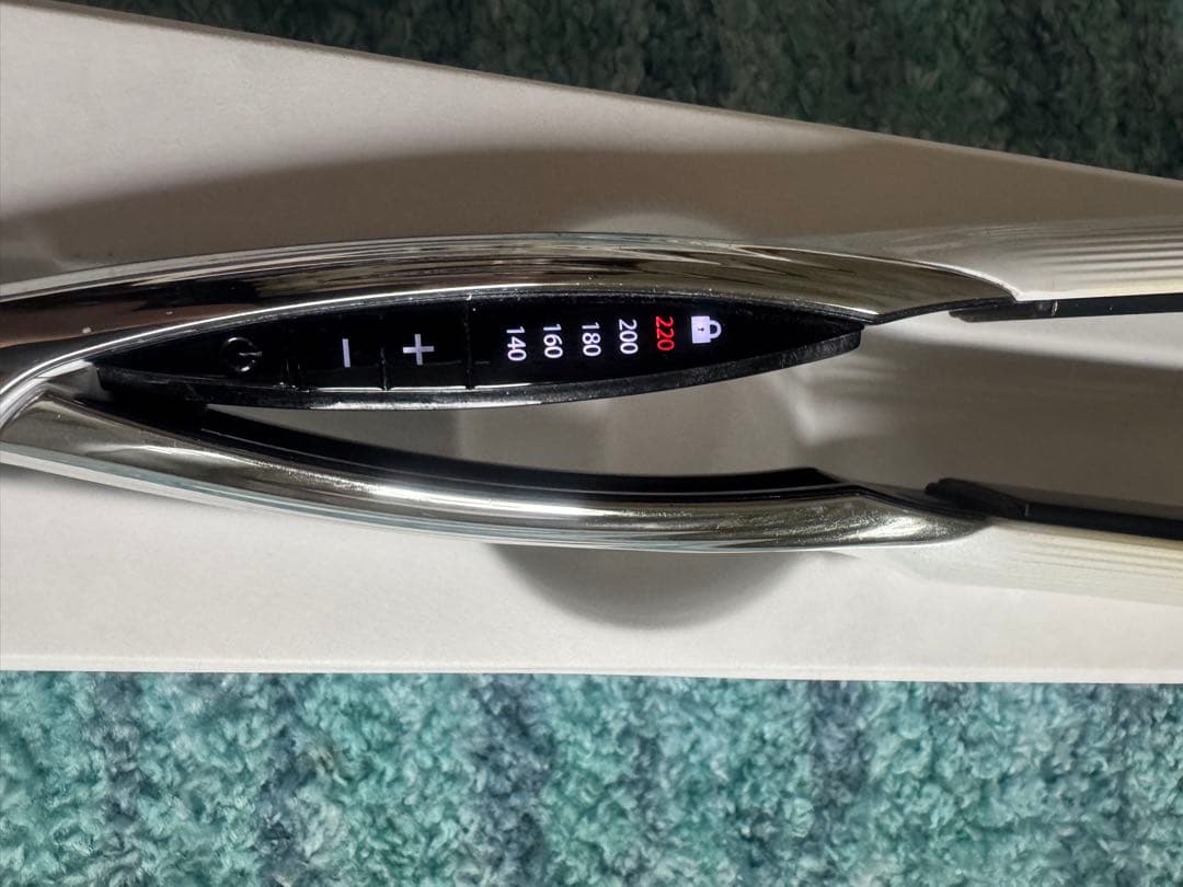 デジタルストレートヘアアイロン シルバー