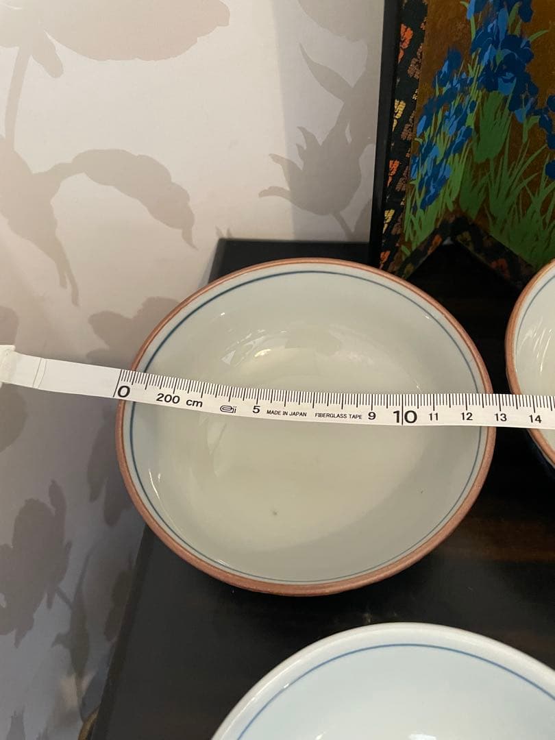 作家物　有田焼　清秀作　和風デザイン 飯碗 7個セット　お茶碗　まとめ売り